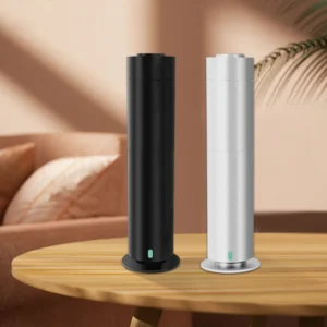 120ml Modern Metal Tower Aroma Diffuser – Remote-Controlled Essential Oil Scent Machine