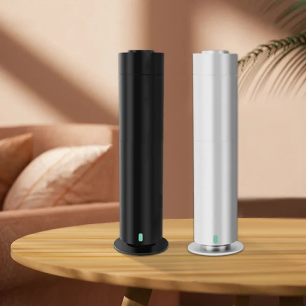 120ml Modern Metal Tower Aroma Diffuser – Remote-Controlled Essential Oil Scent Machine