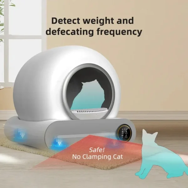 Tonepie™ 65L Smart Cat Litter Box – Fully Enclosed, Self-Cleaning with App Control (English Version) - Image 2