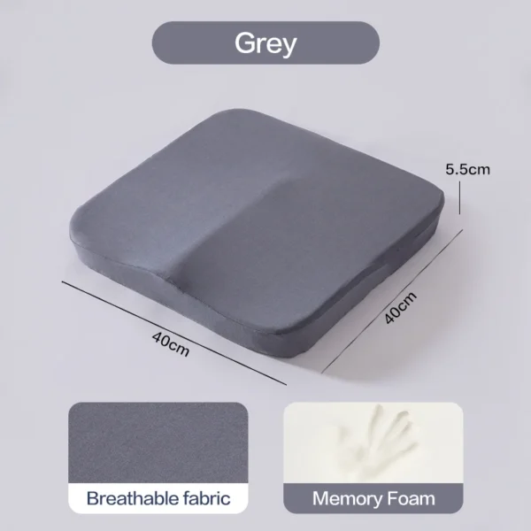 Ergonomic Memory Foam Seat Cushion – Tailbone & Posture Support Pillow for Office, Car & Home Use - Image 4