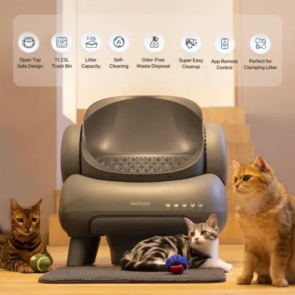 Origin Neakasa M1 Large Low noise Odor Eliminator App Control Intelligent Electric Self Cleaning Smart Automatic Cat Litter Box - Image 2