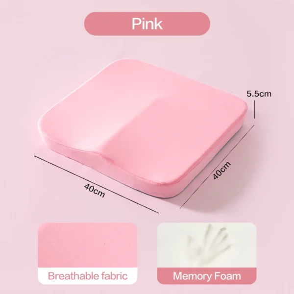 Ergonomic Memory Foam Seat Cushion – Tailbone & Posture Support Pillow for Office, Car & Home Use - Image 5