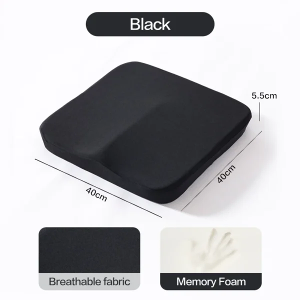 Ergonomic Memory Foam Seat Cushion – Tailbone & Posture Support Pillow for Office, Car & Home Use - Image 6