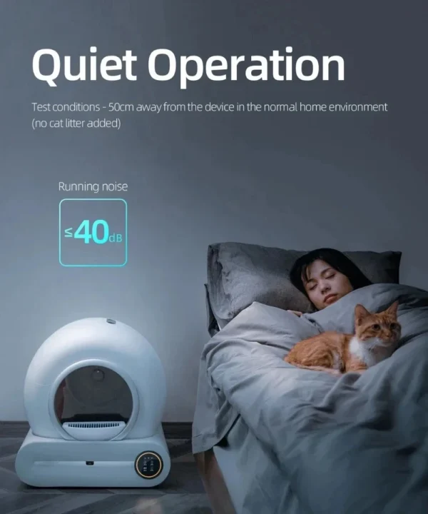 Tonepie™ 65L Smart Cat Litter Box – Fully Enclosed, Self-Cleaning with App Control (English Version) - Image 3