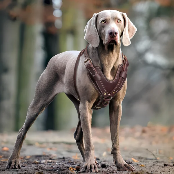 Premium Genuine Leather Dog Harness – Adjustable No-Pull Vest for Large Breeds - Image 4