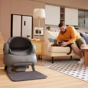 Origin M1™ Smart Cat Litter Box – Self-Cleaning, App-Controlled & Odor-Eliminating System (Large & Quiet)