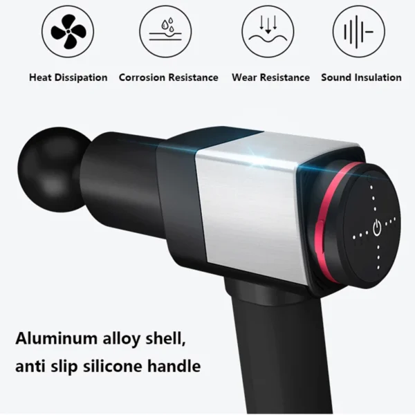 220W Deep Tissue Massage Gun – Professional Muscle Massager for Recovery, Pain Relief & Fitness (30KG Force) - Image 4