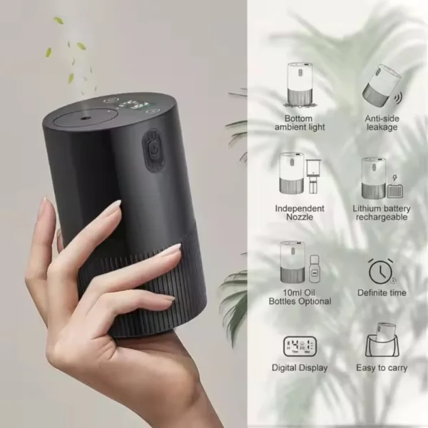 Portable Rechargeable Essential Oil Diffuser – USB Scent Distributor for Home, Office & Car - Image 4