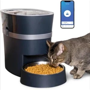 Smart Programmable Pet Feeder – Battery Backup Auto Dispenser for Cats & Dogs