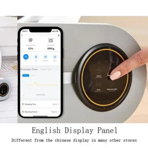 Tonepie™ 65L Smart Cat Litter Box – Fully Enclosed, Self-Cleaning with App Control (English Version)