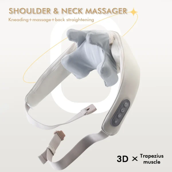 Wireless Neck & Back Massager – Portable Kneading Massage Shawl for Neck, Shoulders & Cervical Relief - Image 4